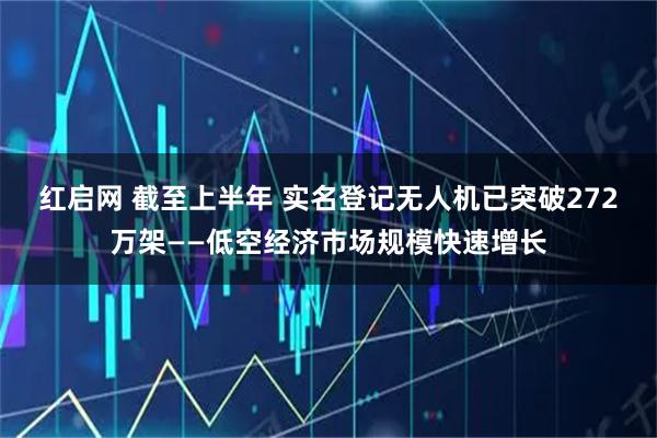 红启网 截至上半年 实名登记无人机已突破272万架——低空经济市场规模快速增长