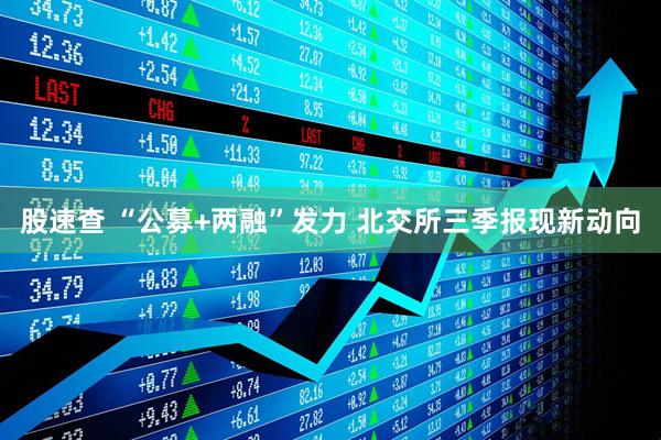 股速查 “公募+两融”发力 北交所三季报现新动向
